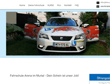 Tablet Screenshot of fahrschule-arena.at